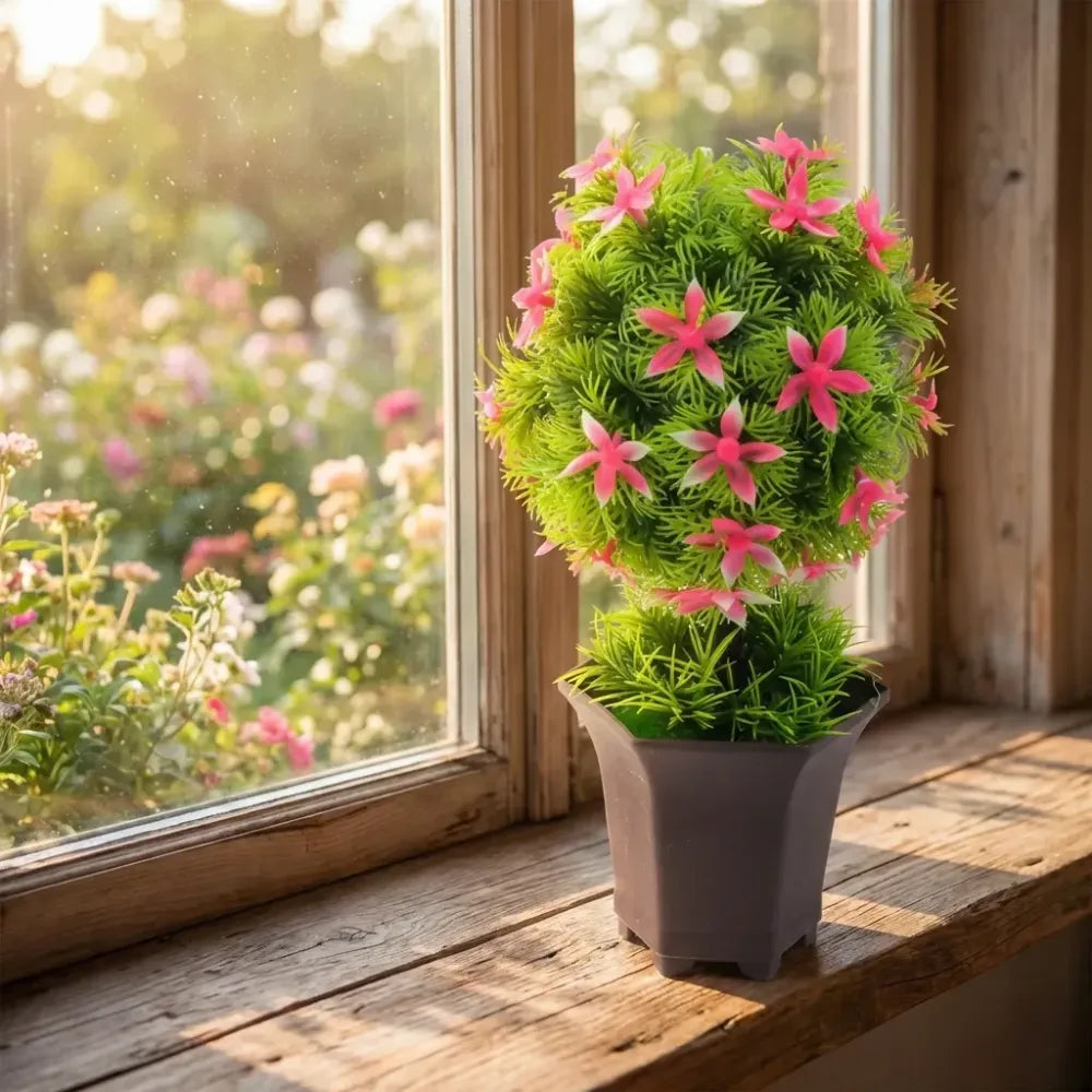 Artificial flower in pot - home decor