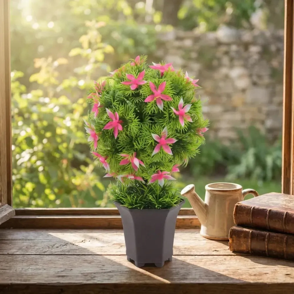 Artificial flower in pot - home decor