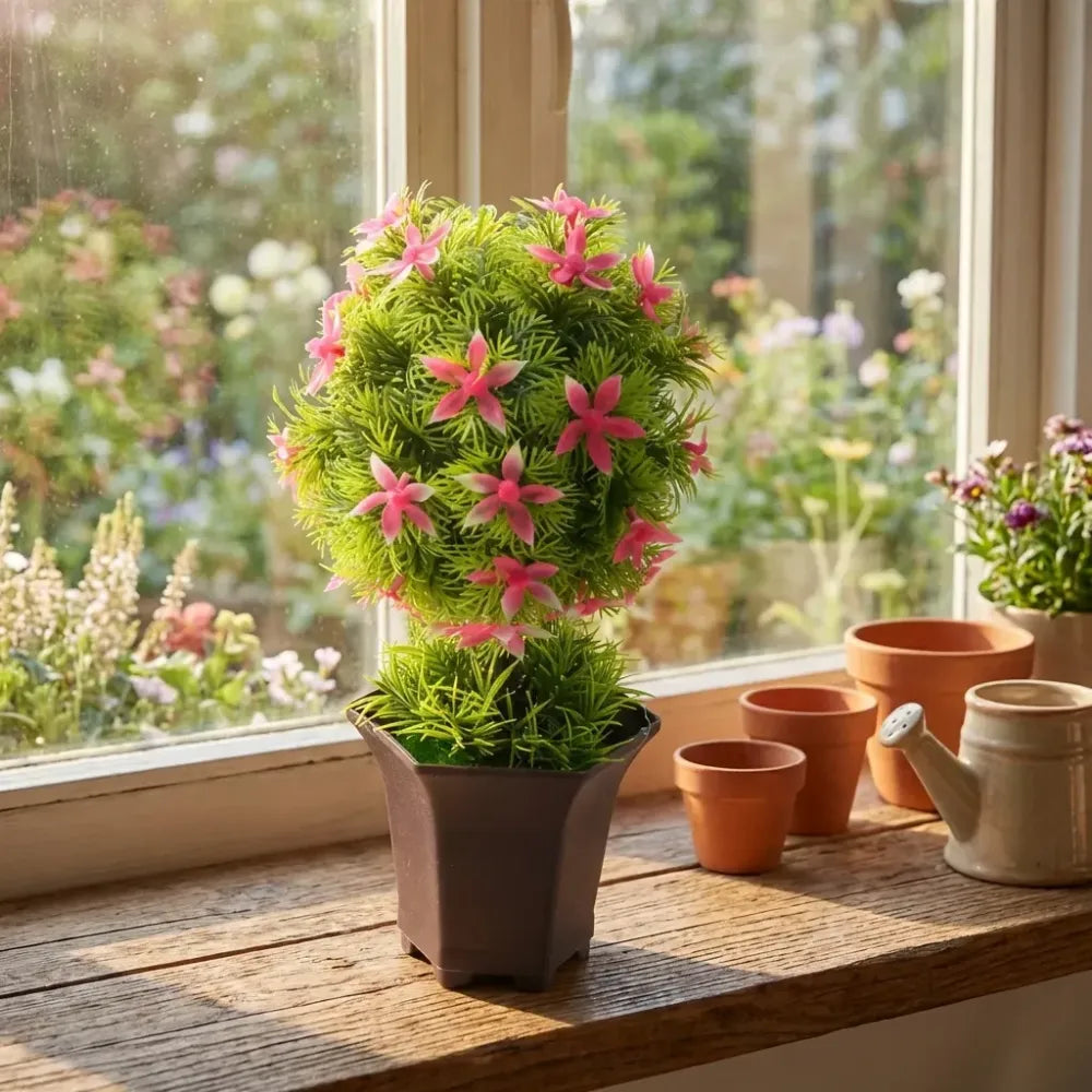 Artificial flower in pot - home decor