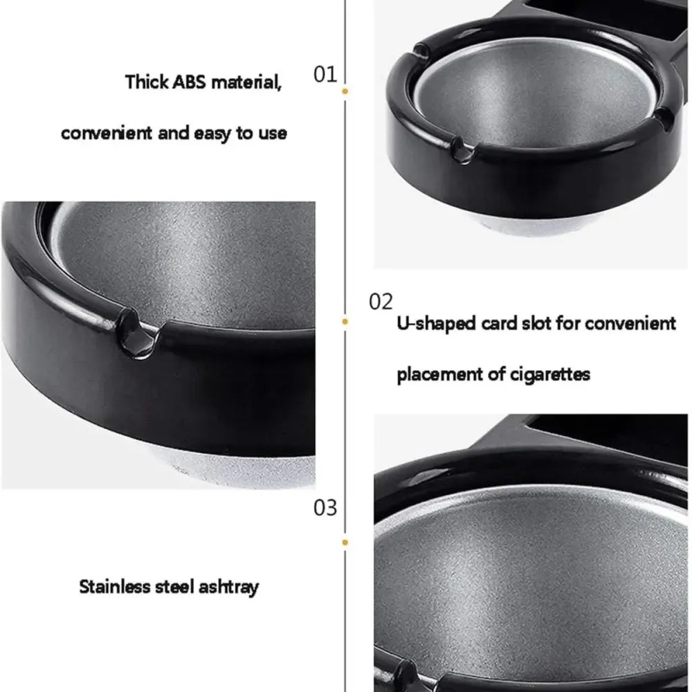 Ashtray with lighter holder