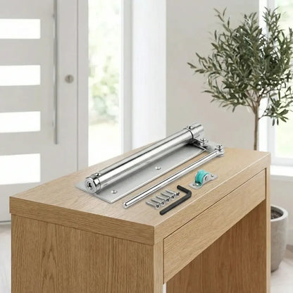 Automatic door closer hinged lock