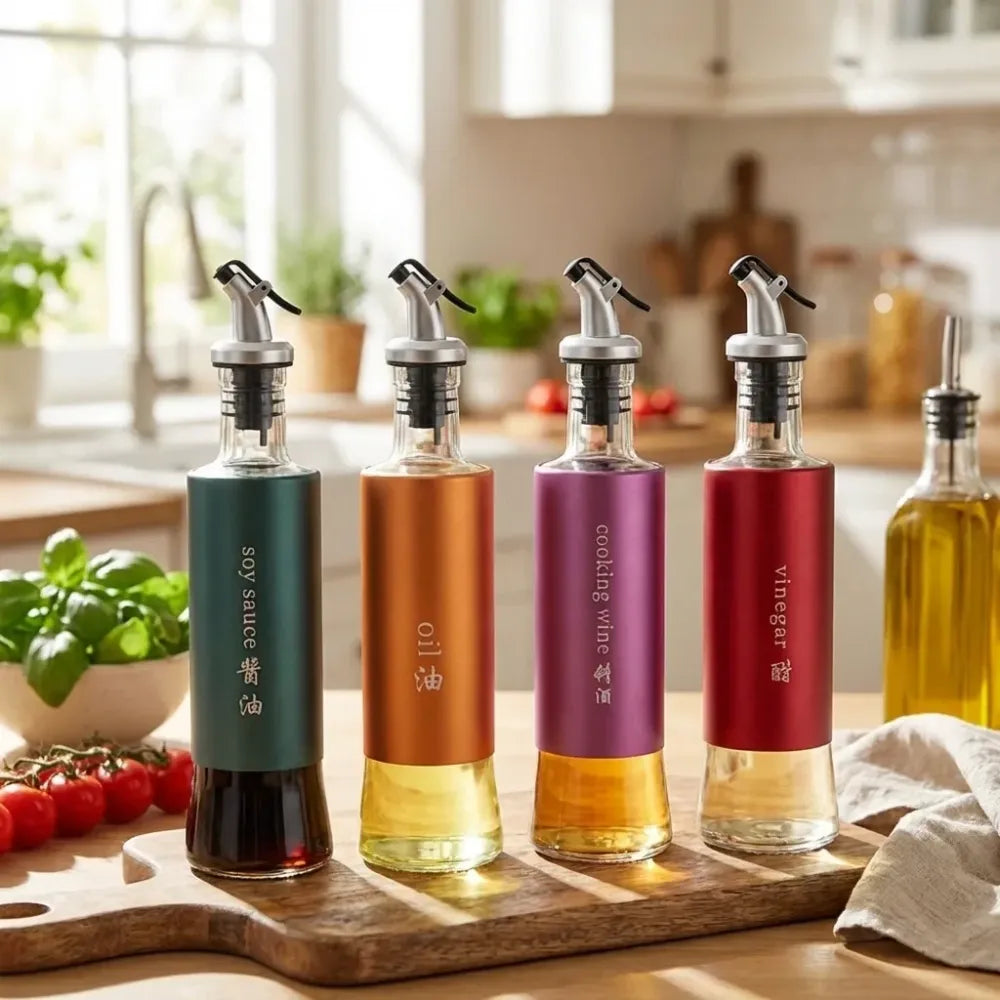 Automatic oil dispenser bottle