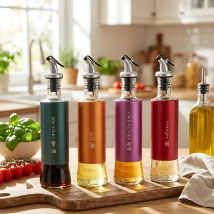 Automatic oil dispenser bottle