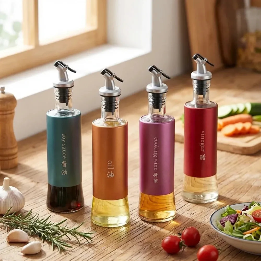 Automatic oil dispenser bottle