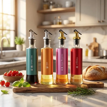 Automatic oil dispenser bottle