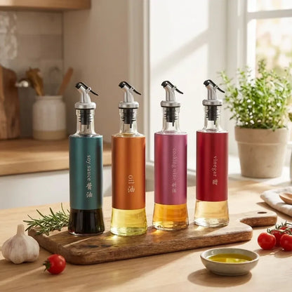 Automatic oil dispenser bottle