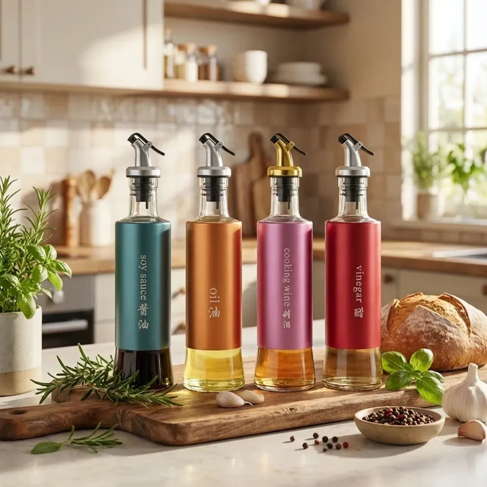 Automatic oil dispenser bottle