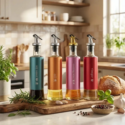 Automatic oil dispenser bottle