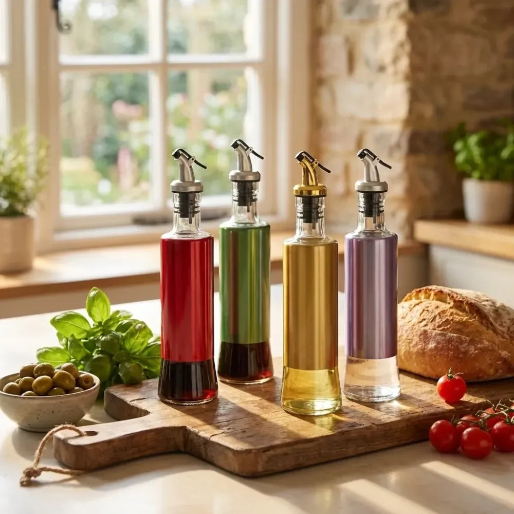 Automatic oil dispenser bottle