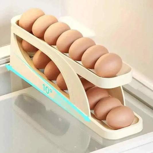 Automatic rolling egg holder