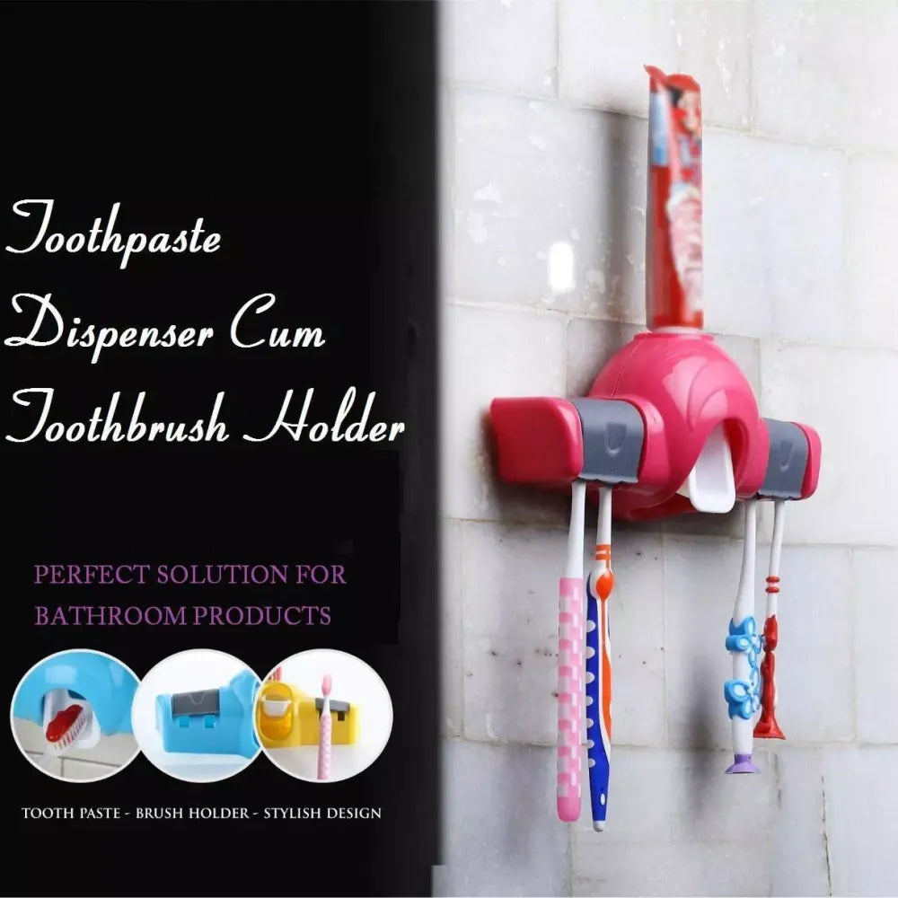 Automatic toothpaste dispenser squeezer
