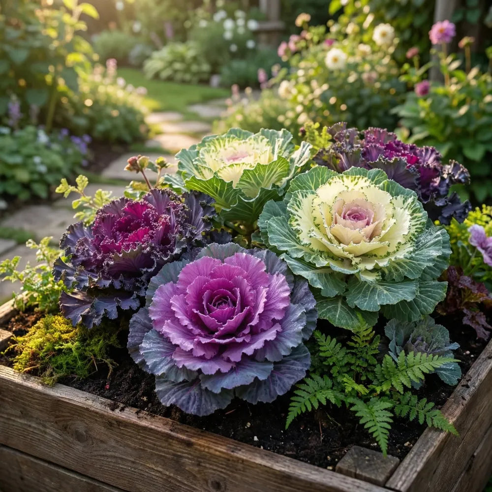 Autumn kale mix seeds - gardening