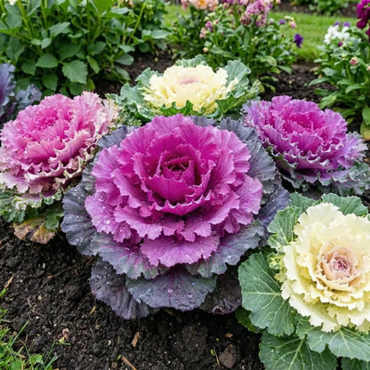 Autumn kale mix seeds - gardening