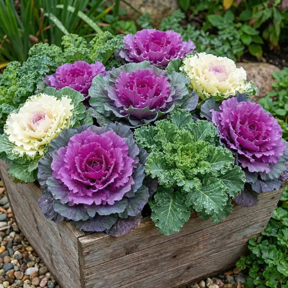 Autumn kale mix seeds - gardening