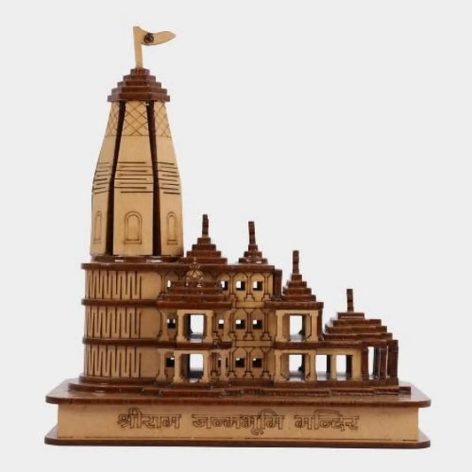 Wooden temple model.