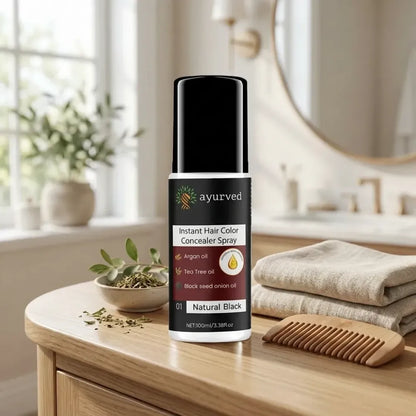 Ayurved 2 in 1 instant hair color spray with german formula(pack of 1)