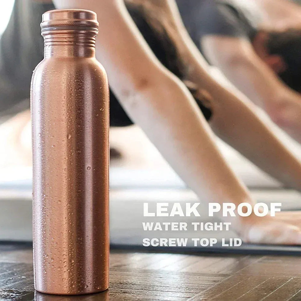 Ayurvedic copper water bottle set - kitchen tool