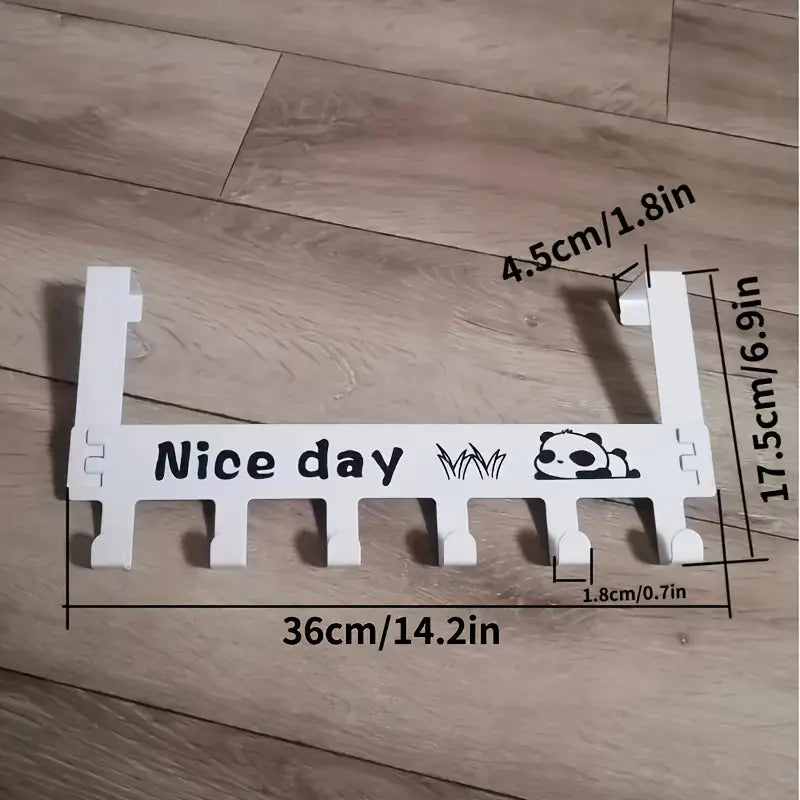 Space-saving over-door hanger