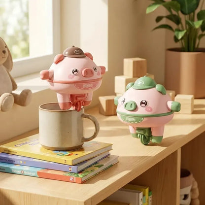 Balancing pig tightrope toy - potential heroes