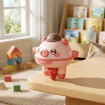 Balancing pig tightrope toy - potential heroes