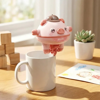 Balancing pig tightrope toy - potential heroes