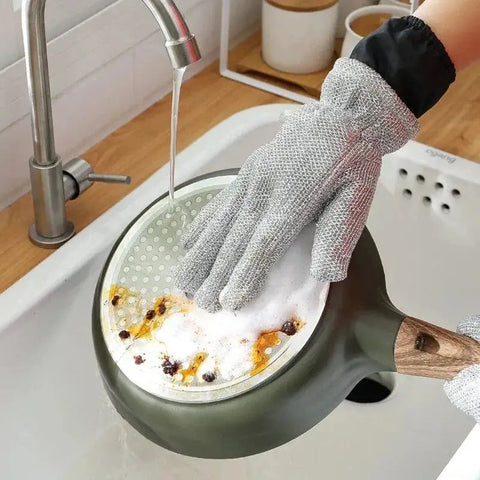Wire dishwashing gloves (pack of 2)