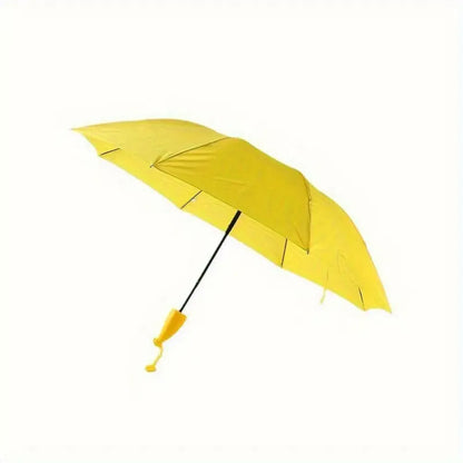 Banana shaped foldable umbrella - travel