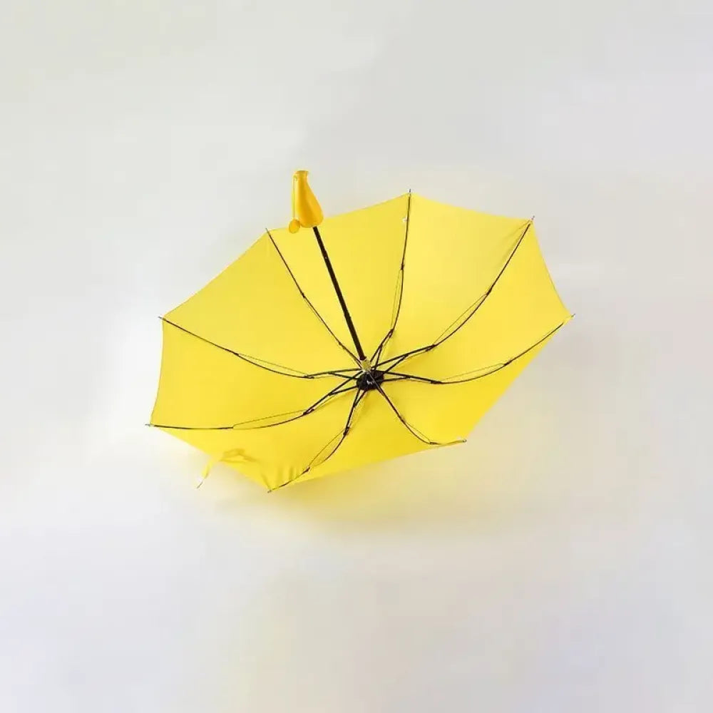 Banana shaped foldable umbrella - travel