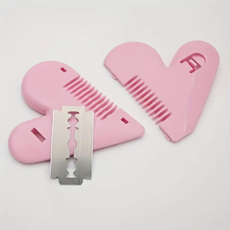 Heart shape hair cutting scissors