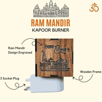 Bd 3-in-1 ayodhya ram mandir aroma burner & night lamp