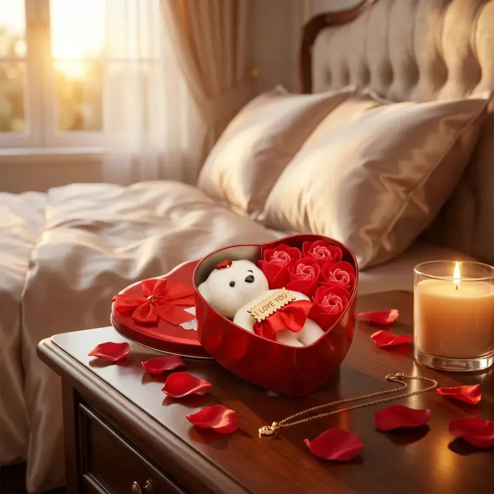 Bear rose gift box
