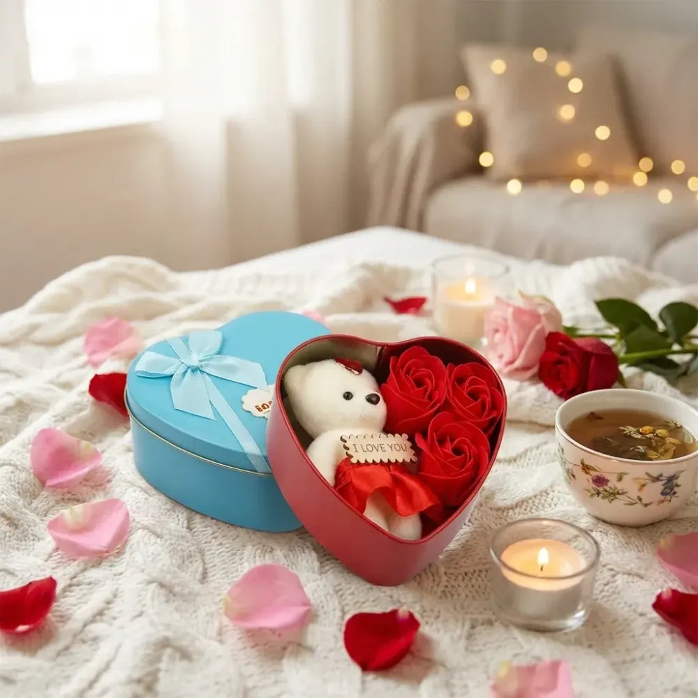 Bear rose gift box