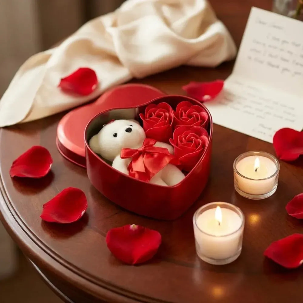 Bear rose gift box