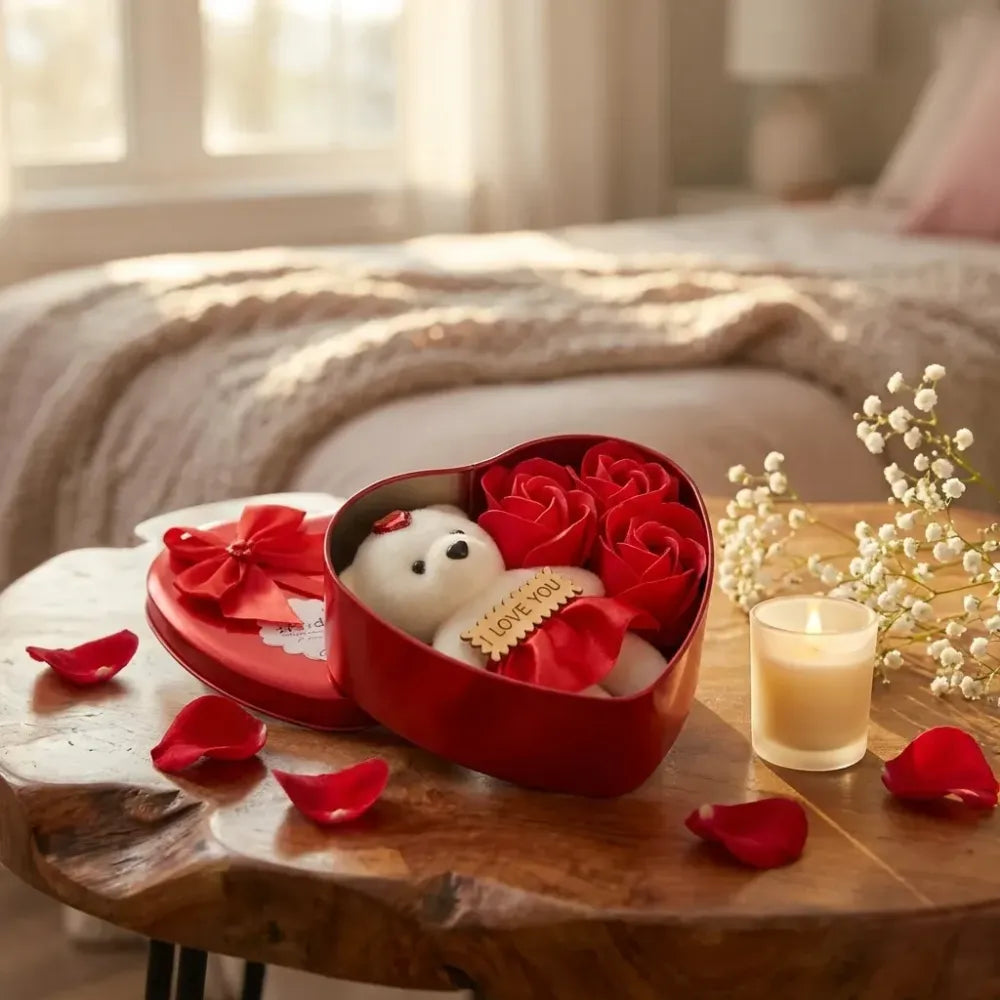 Bear rose gift box