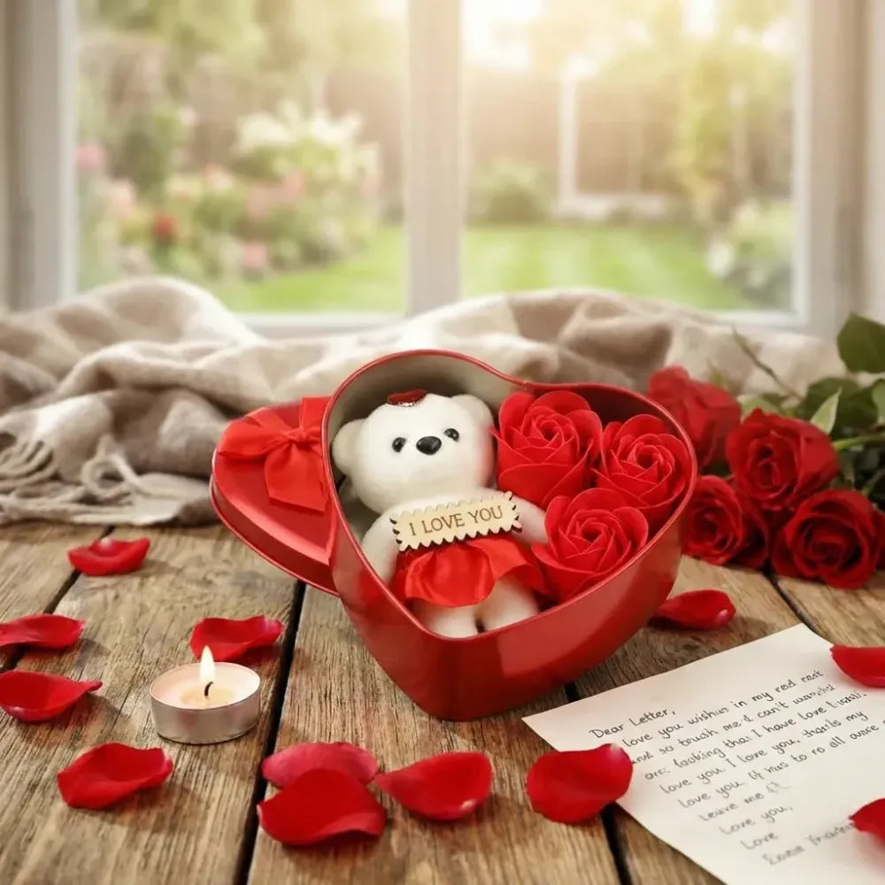 Bear rose gift box