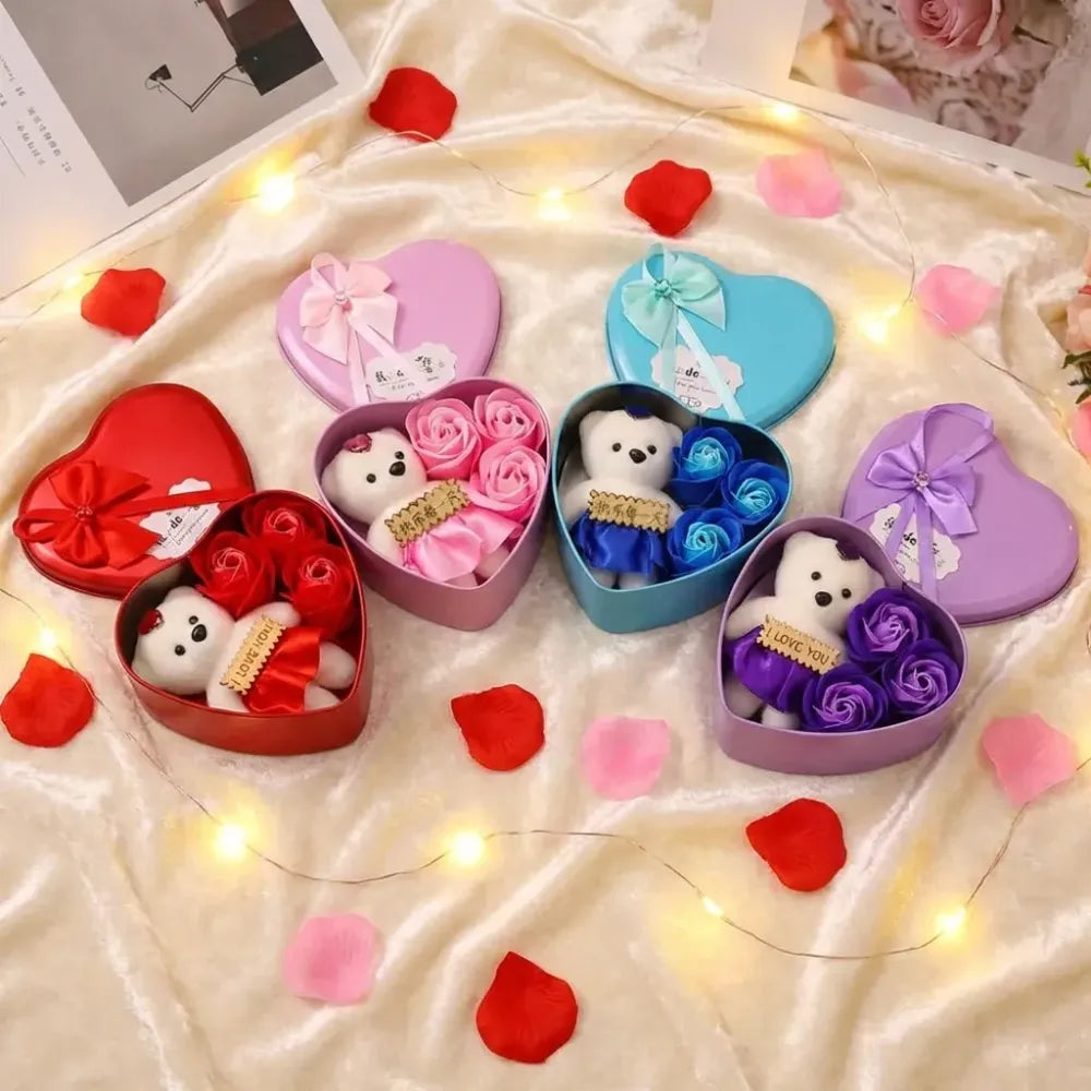 Bear rose gift box