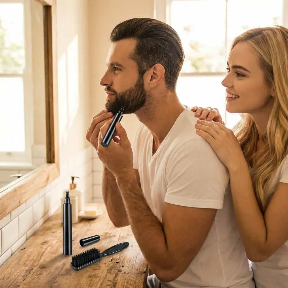 Beard filler pen with brush – pack of 1