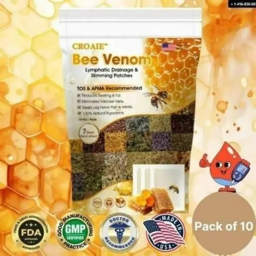 Bee venom lymphatic daiamage & sliming patches (10 patches)
