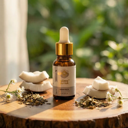 Belly button oil - hair care