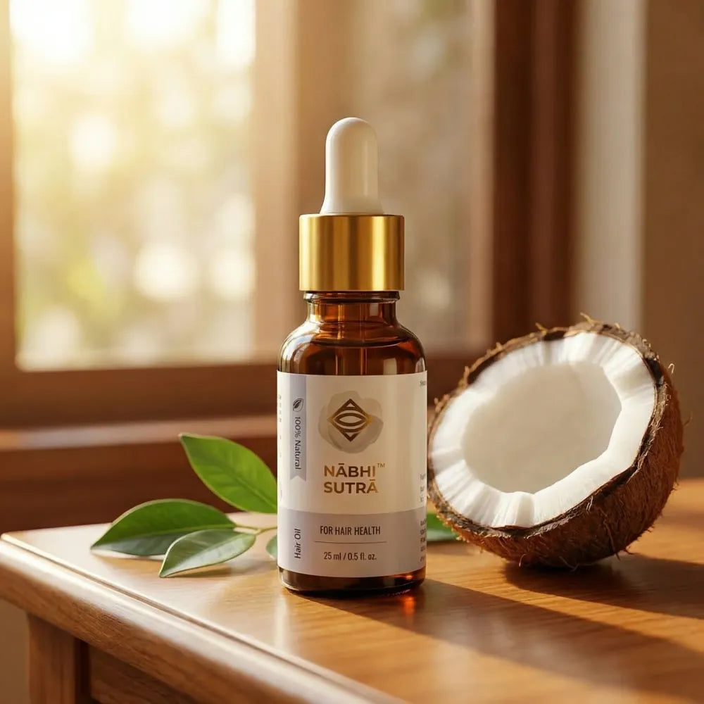 Belly button oil - hair care