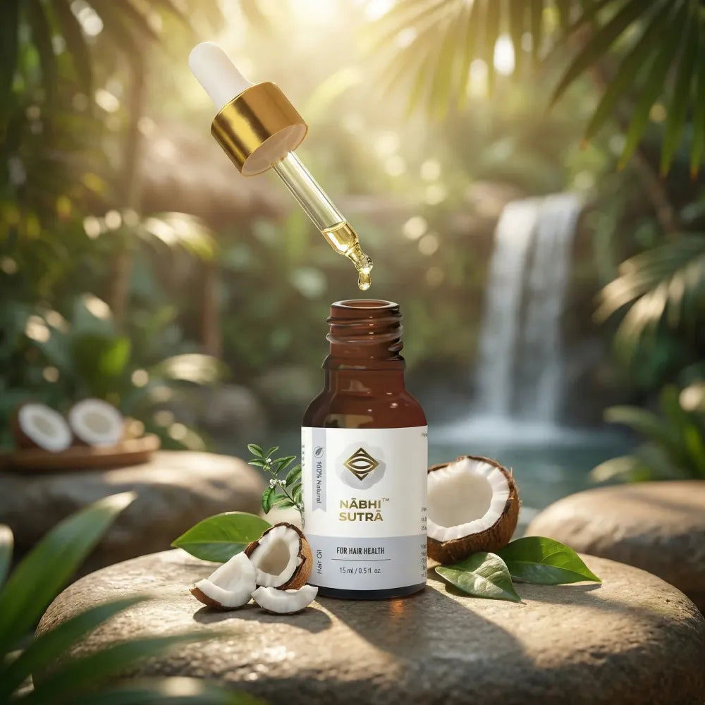 Belly button oil - hair care