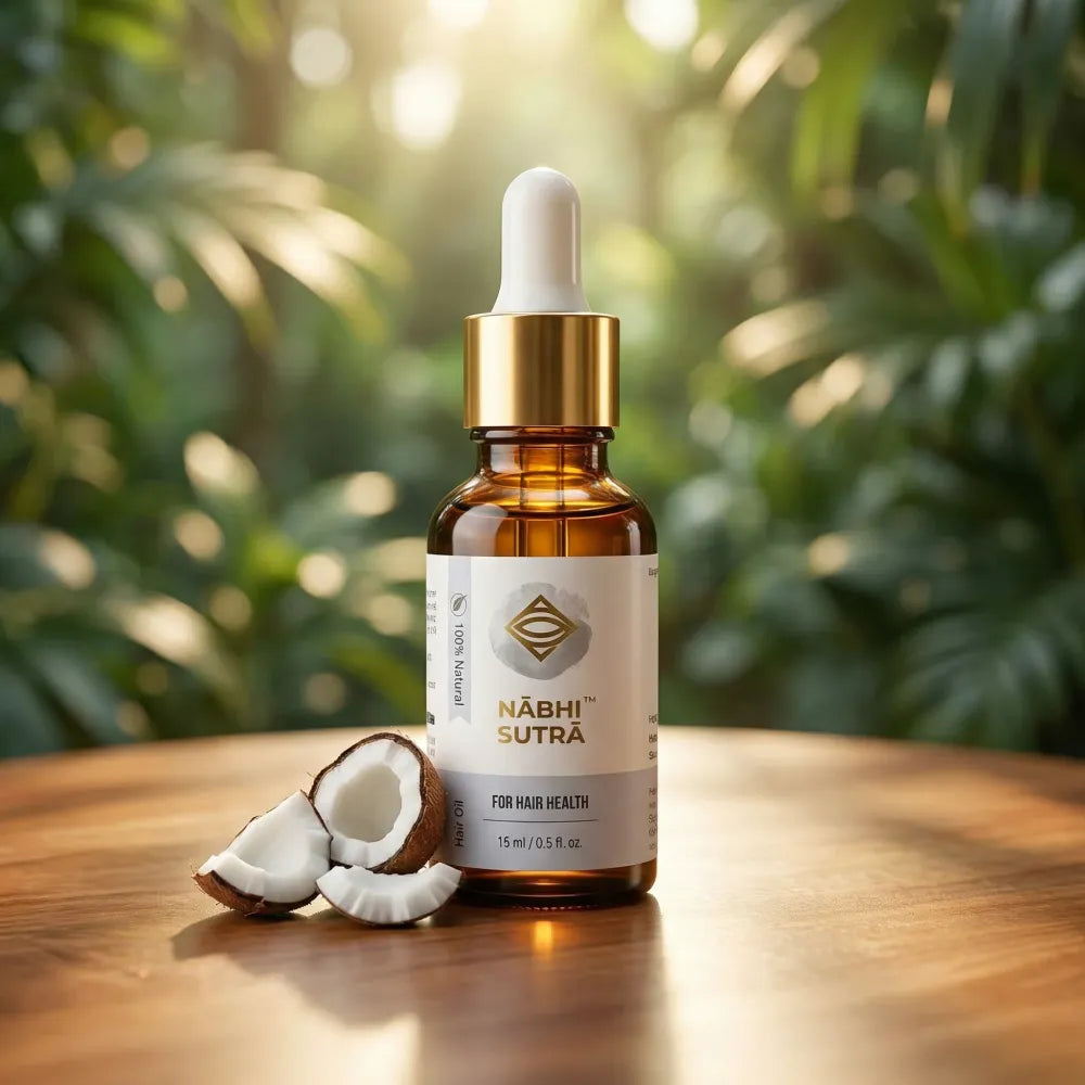 Belly button oil - hair care