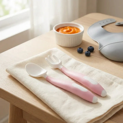 Bendable toddler spoon & fork - home kitchen