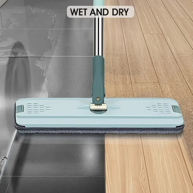 Hands-free spin mop