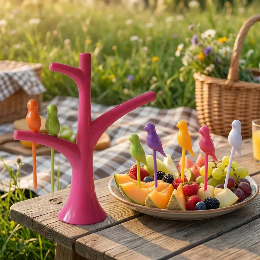 Bird shape fruit forks - home & kitchen