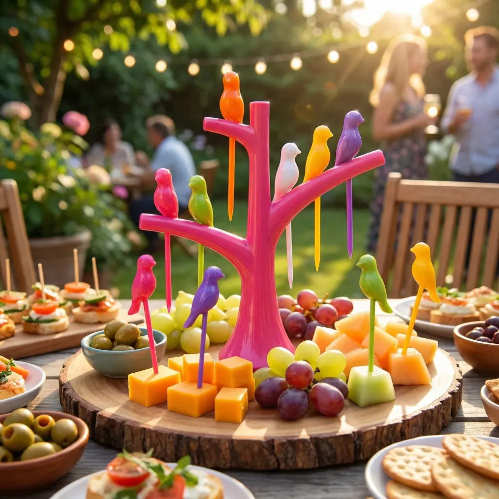 Bird shape fruit forks - home & kitchen