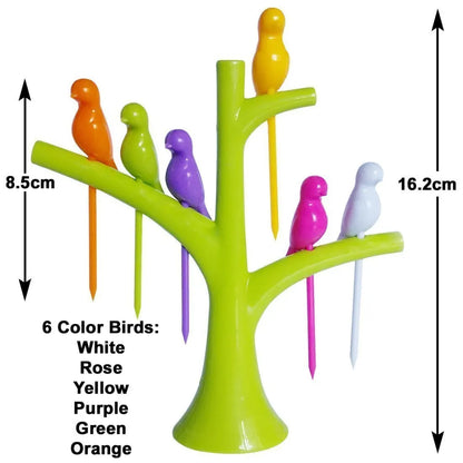Bird-themed snack forks - home & kitchen