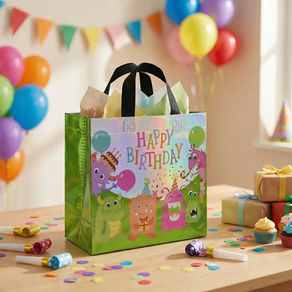Birthday gift bag reusable party bags (1 pc mix design) - kitchen tool