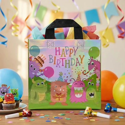 Birthday gift bag reusable party bags (1 pc mix design) - kitchen tool