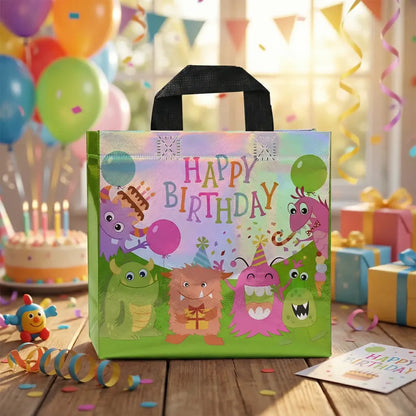 Birthday gift bag reusable party bags (1 pc mix design) - kitchen tool